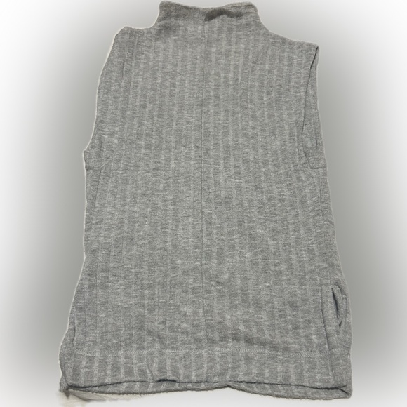 Free People Mock Neck Sweater Tank Top | Size S | Heather Grey - Picture 3 of 4